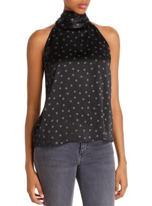 Generation Love Kaylee Star Print Silk Top